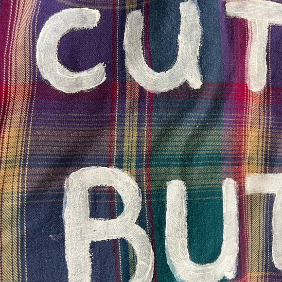 Plaid Women's Top - Multicolor Cute But Psycho - Picture 5 of 7